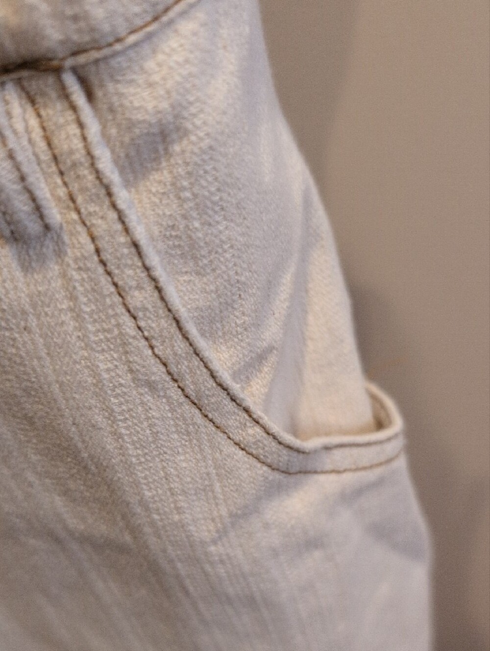 Women's Cloud Ten Denim Cream Button-Front Overall Jumper - Picture 4 of 11